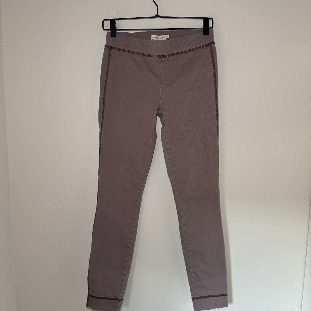 Tory Burch Leggings Women's Size 26 Brown Pull On Casual Jean